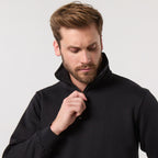 Buzo Frisa Medio Cierre Negro Pampero