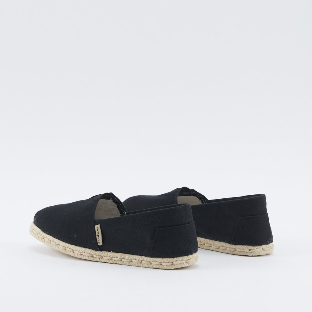 Alpargata Símil Yute Negro Pampero