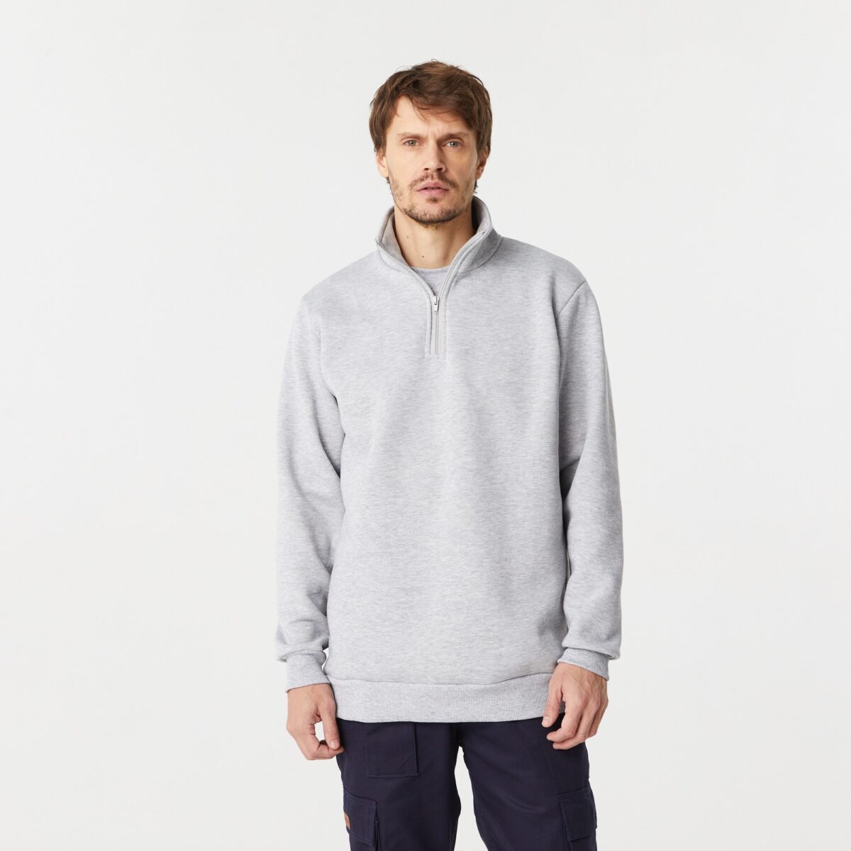 Buzo Frisa Medio Cierre Gris Pampero