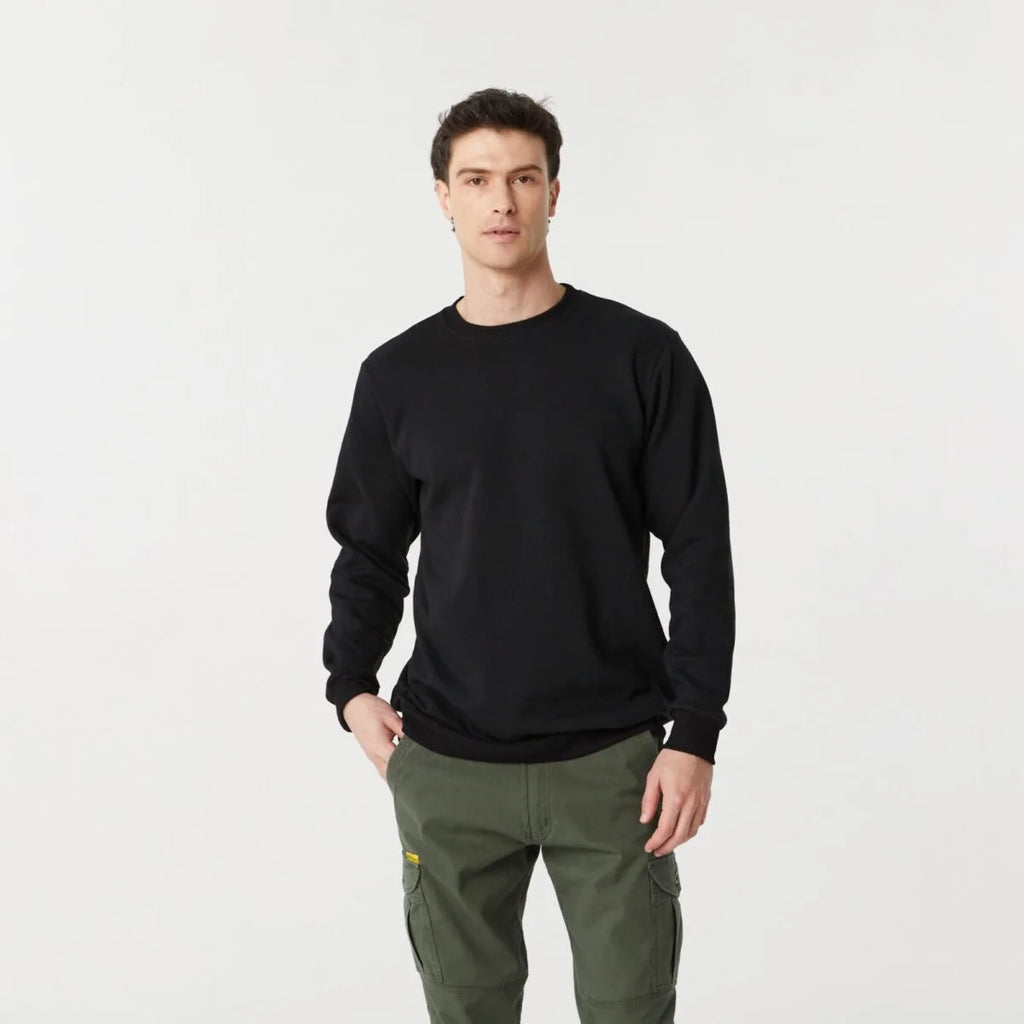 Buzo Frisa Cuello Redondo Negro Pampero