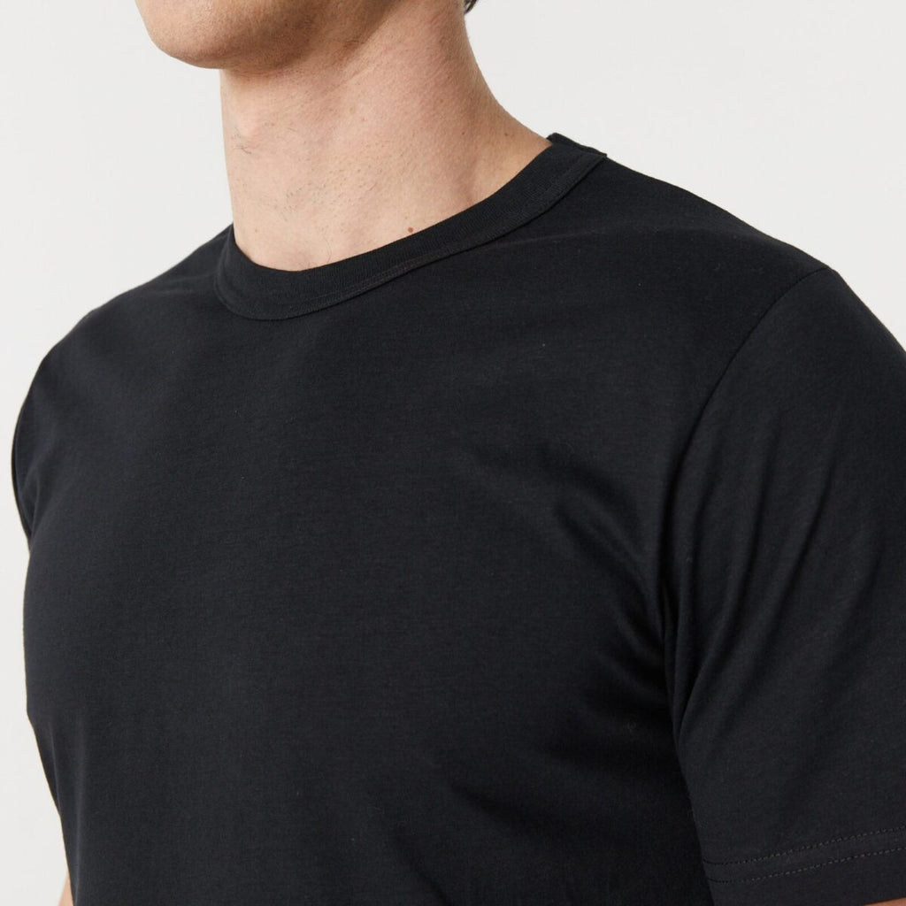 Remera Básica Manga Corta Negro Pampero