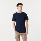 Remera Básica Manga Corta Azul Pampero