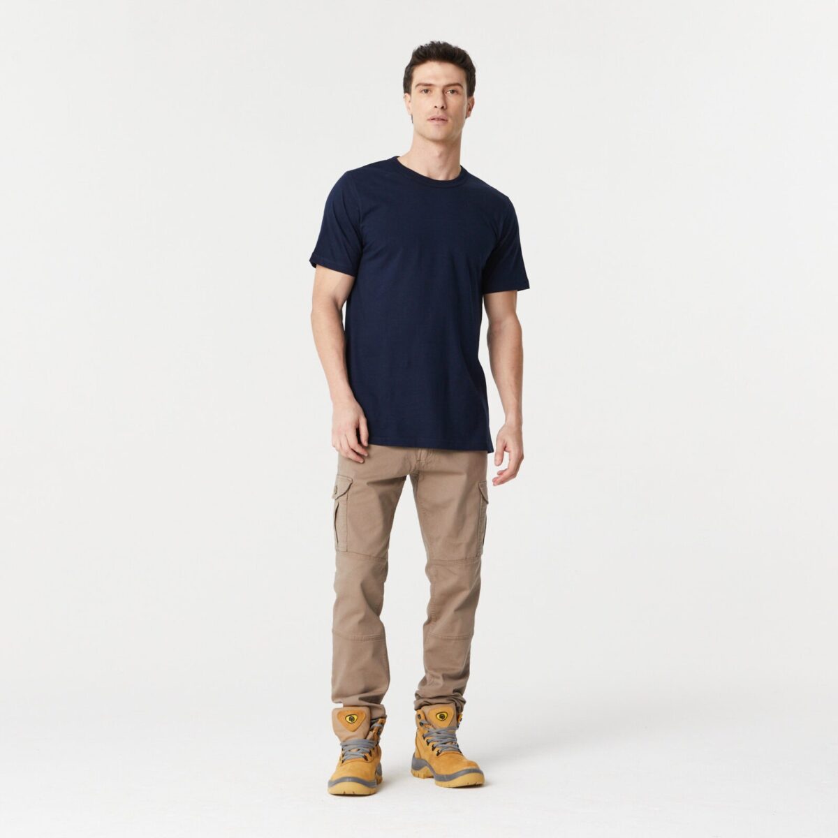 Remera Básica Manga Corta Azul Pampero