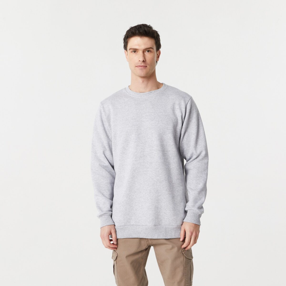 Buzo Frisa Cuello Redondo Gris Pampero