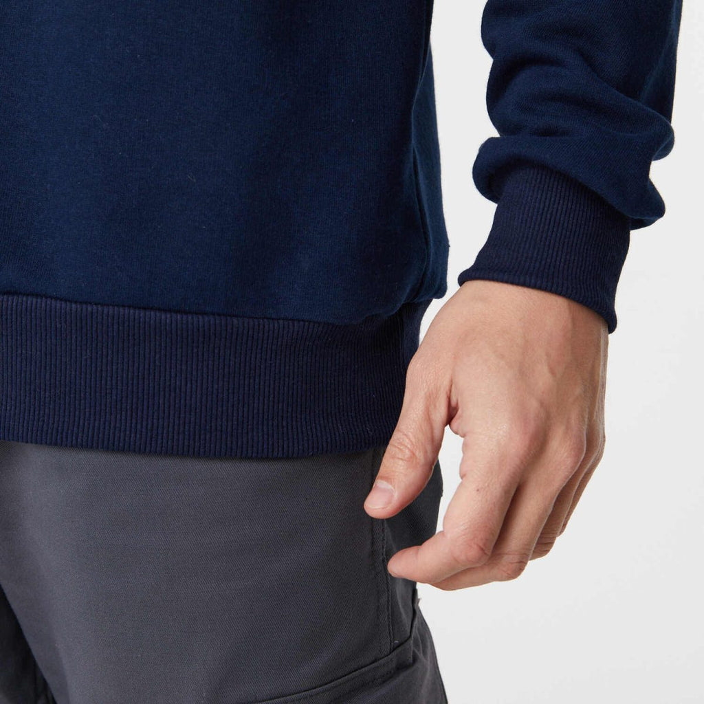 Buzo Frisa Medio Cierre Azul Marino