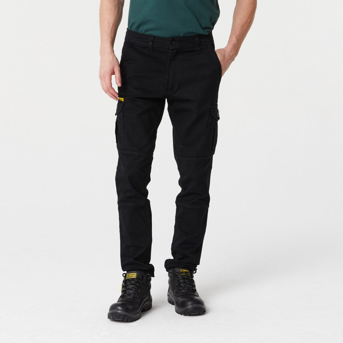 Pantalón Cargo Elastizado Negro