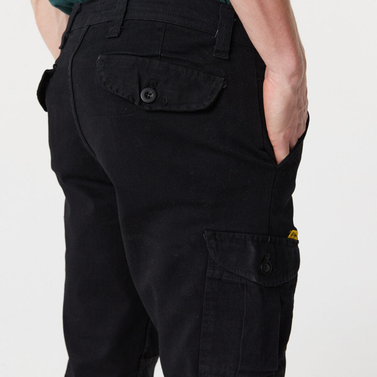 Pantalón Cargo Elastizado Negro