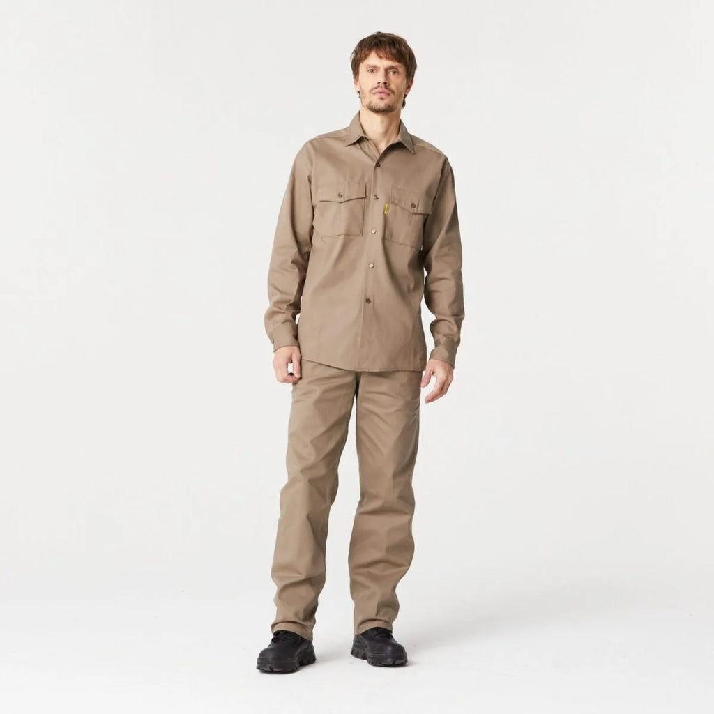 Camisa De Trabajo Beige Pampero