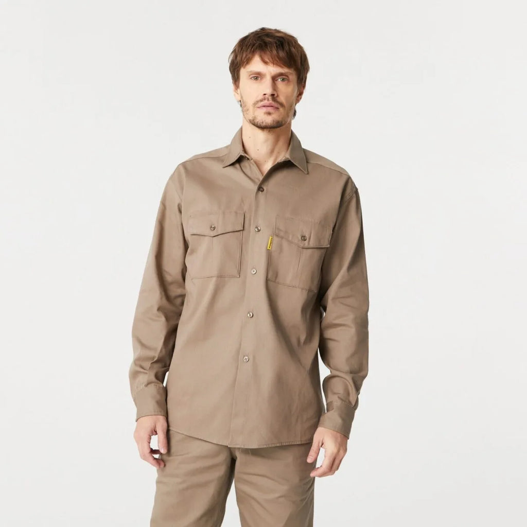 Camisa De Trabajo Beige Pampero