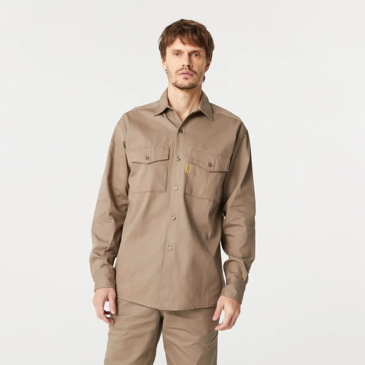 Camisa De Trabajo Beige Pampero