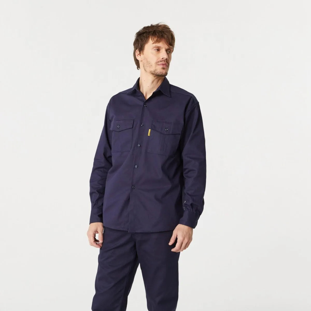 Camisa De Trabajo Azul Pampero