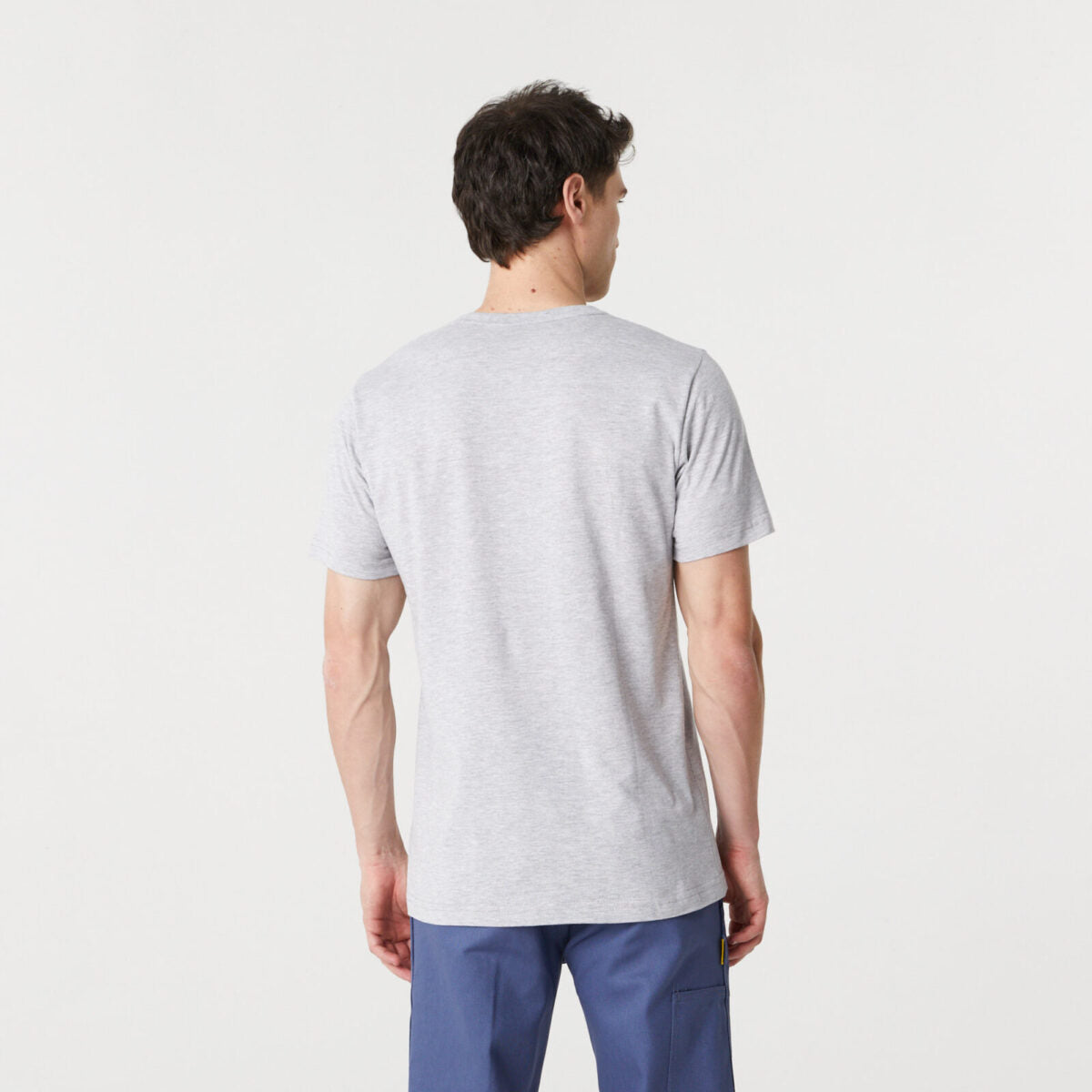 Remera Básica Manga Corta Gris Pampero