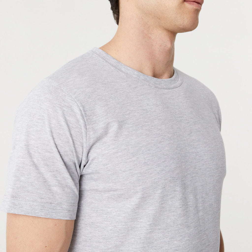 Remera Básica Manga Corta Gris Pampero