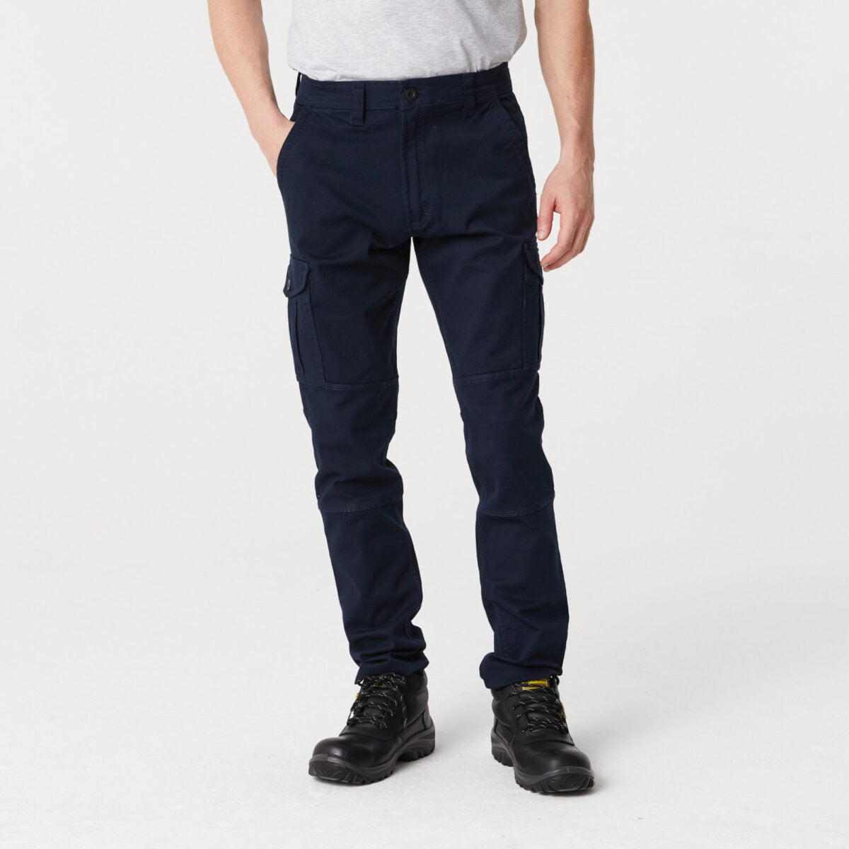 Pantalón Cargo Elastizado Azul