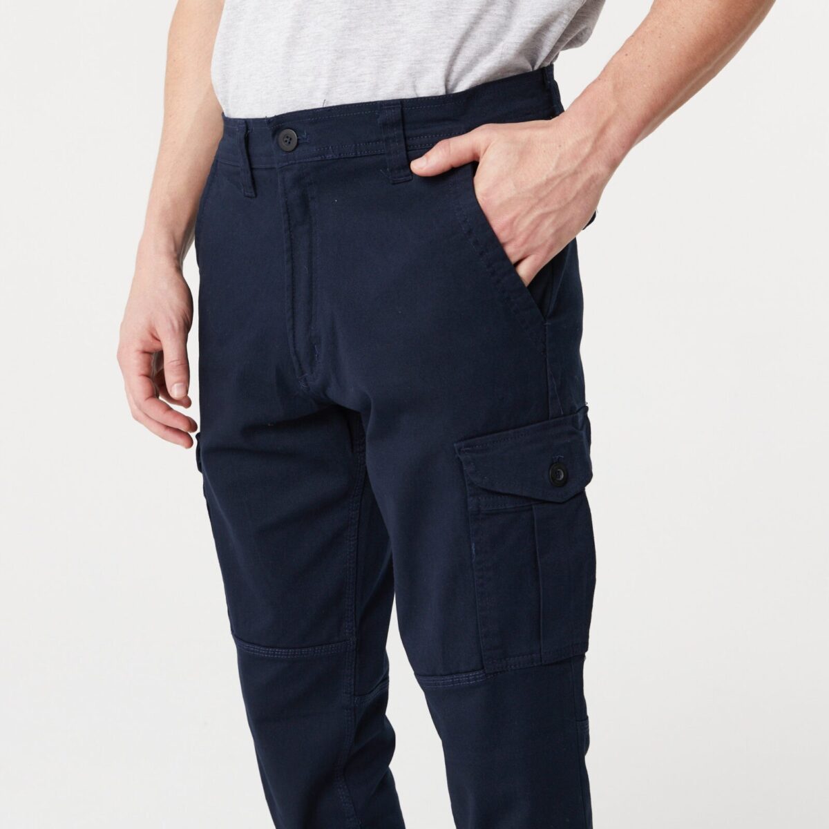 Pantalón Cargo Elastizado Azul