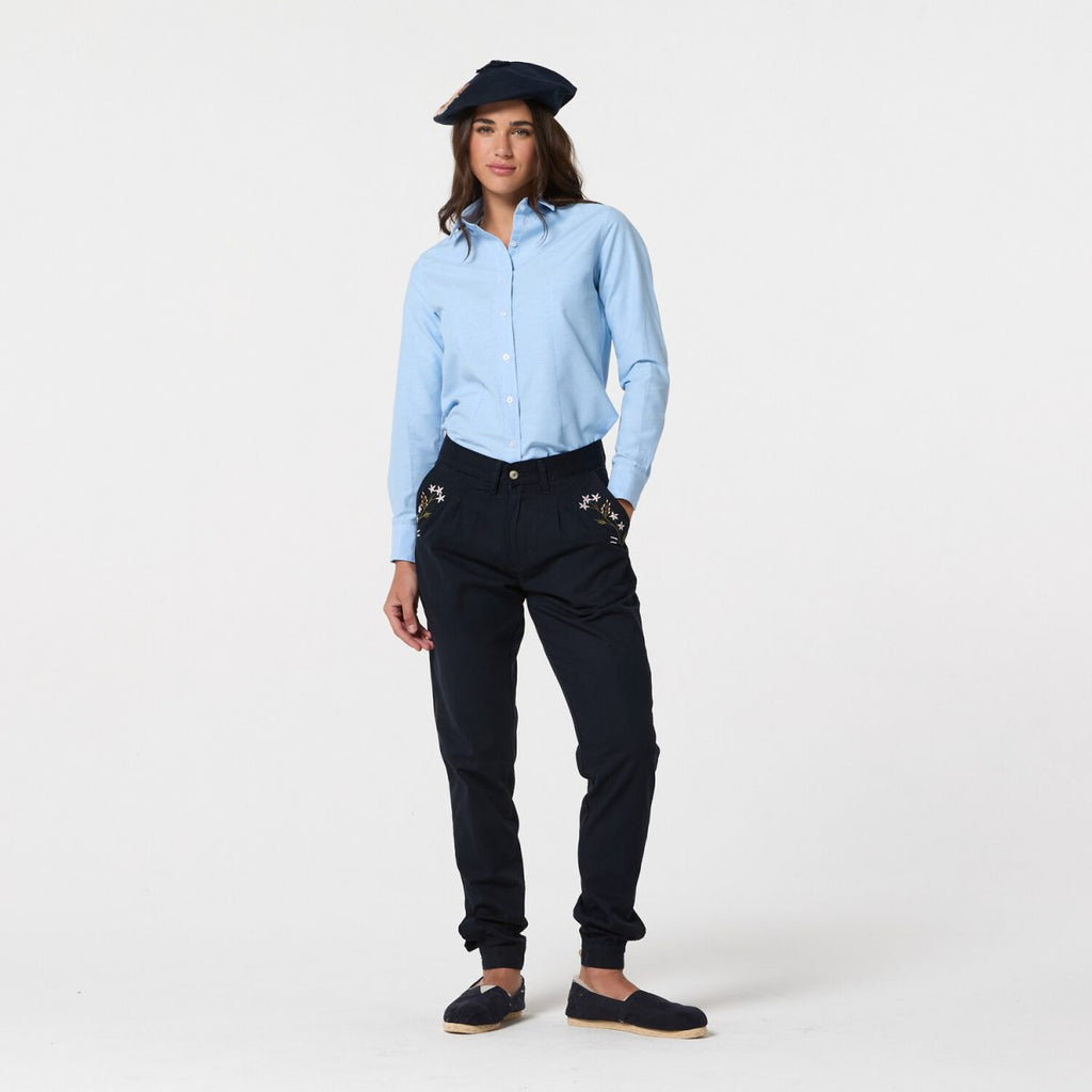 Camisa Básica Maizani Celeste