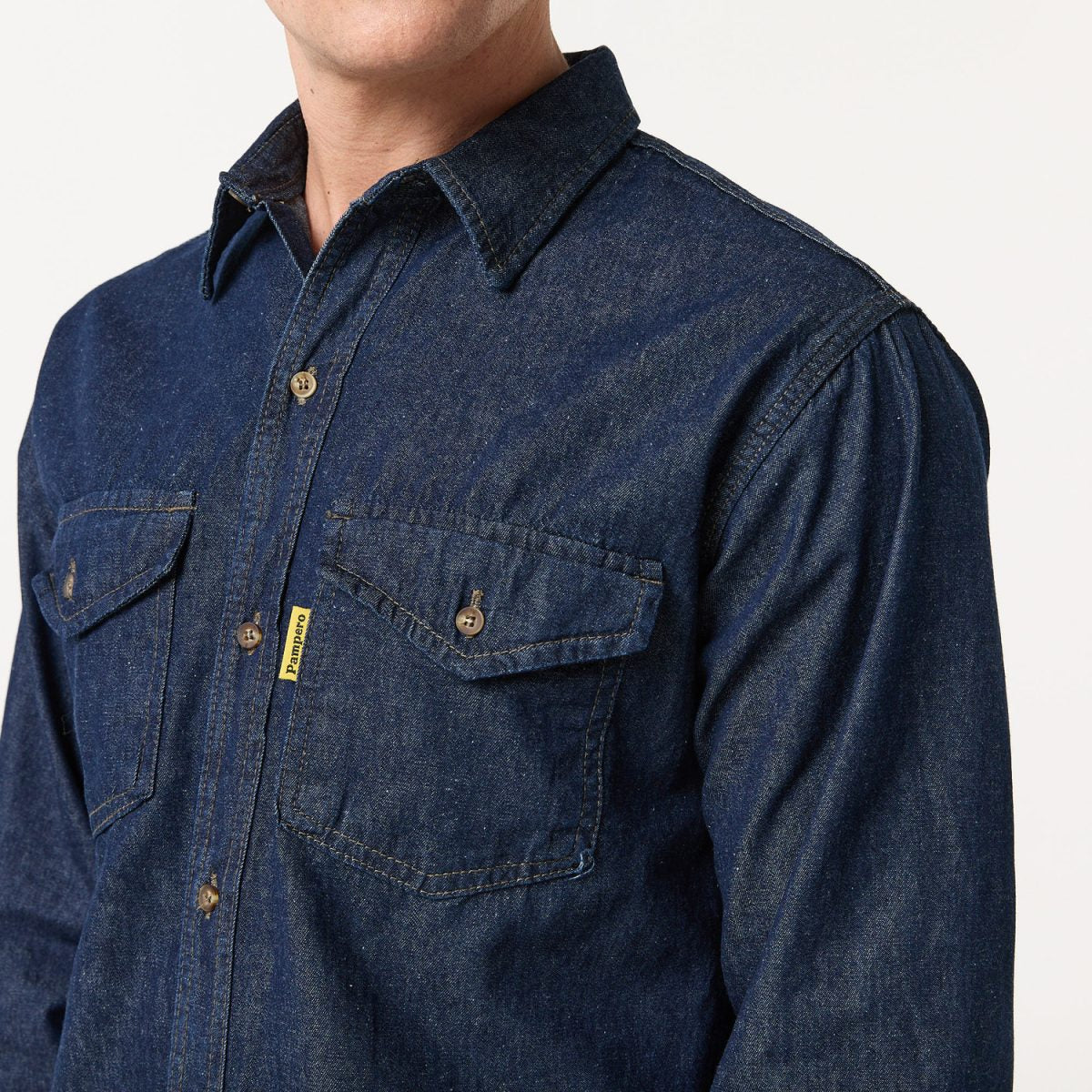 Camisa de Jean Denim Pampero