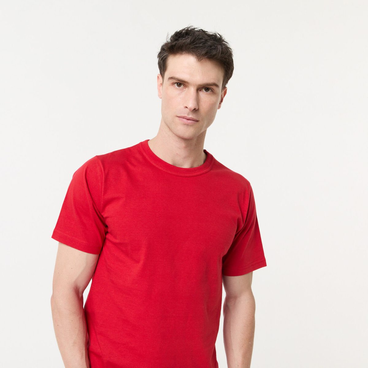 Remera Básica Manga Corta Roja Pampero