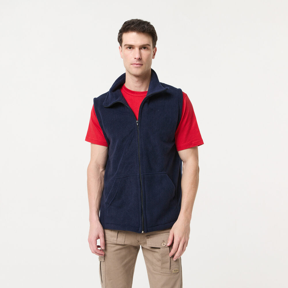 Chaleco Polar Básico Azul Marino Pampero