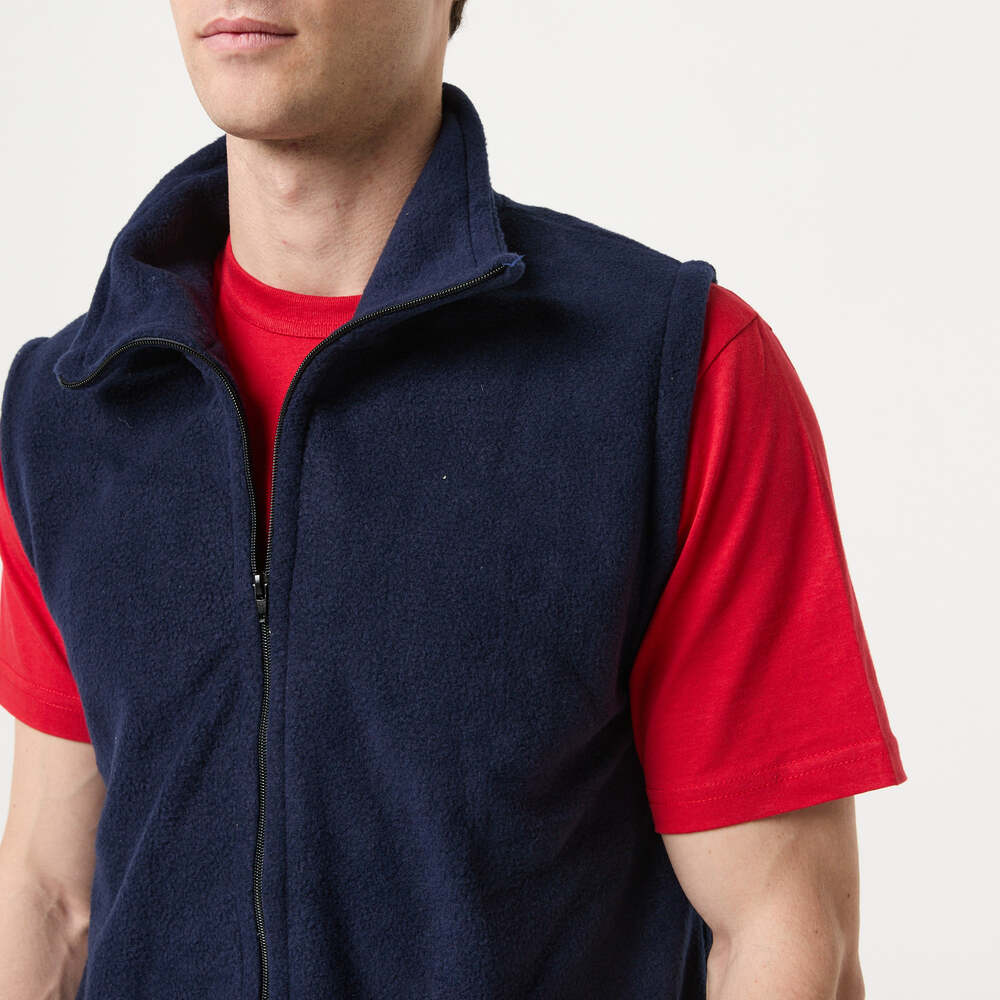 Chaleco Polar Básico Azul Marino Pampero