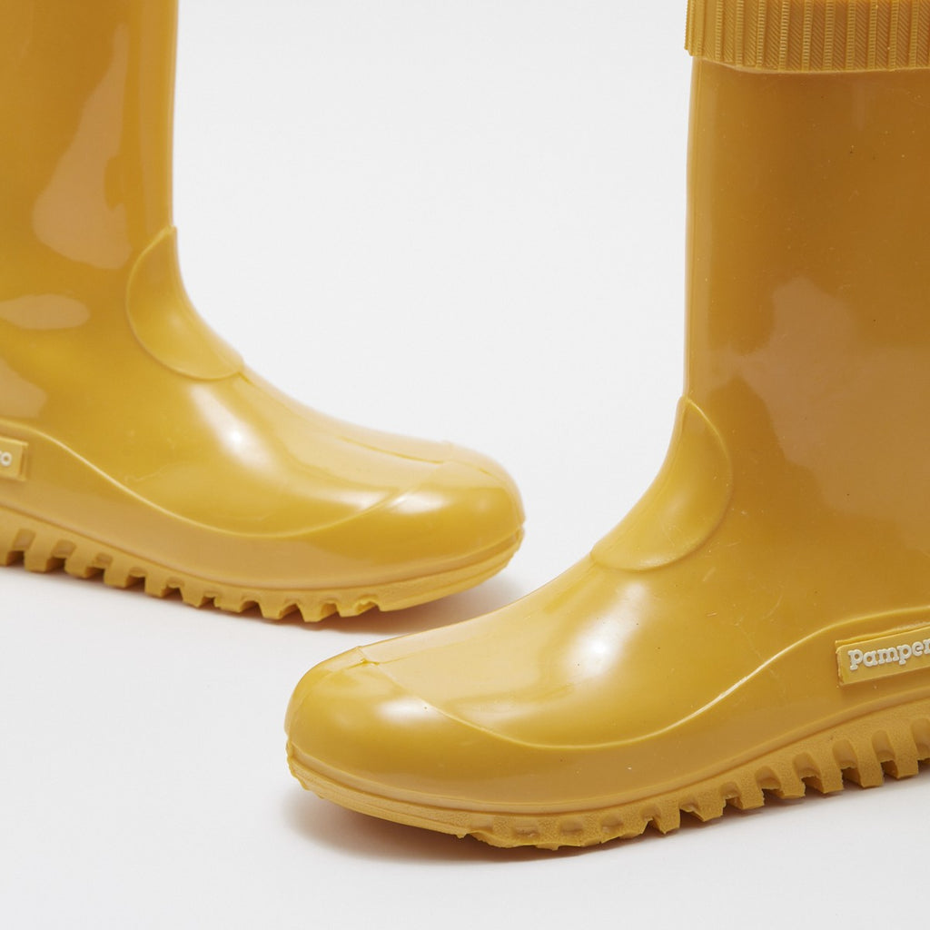 Bota Lluvia PVC Infantil Amarillo Pampero