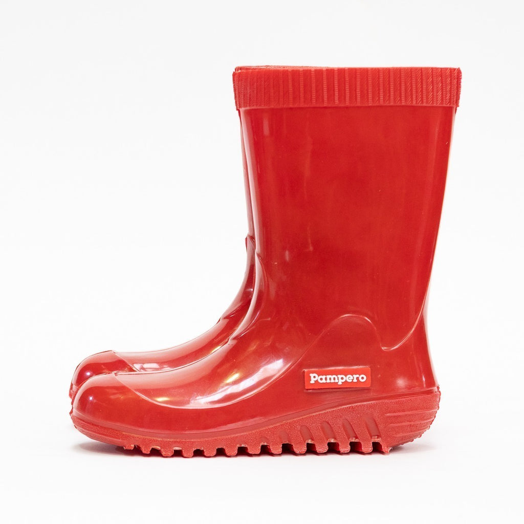 Bota Lluvia PVC Infantil Rojo Pampero