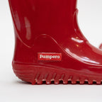 Bota Lluvia PVC Infantil Rojo Pampero