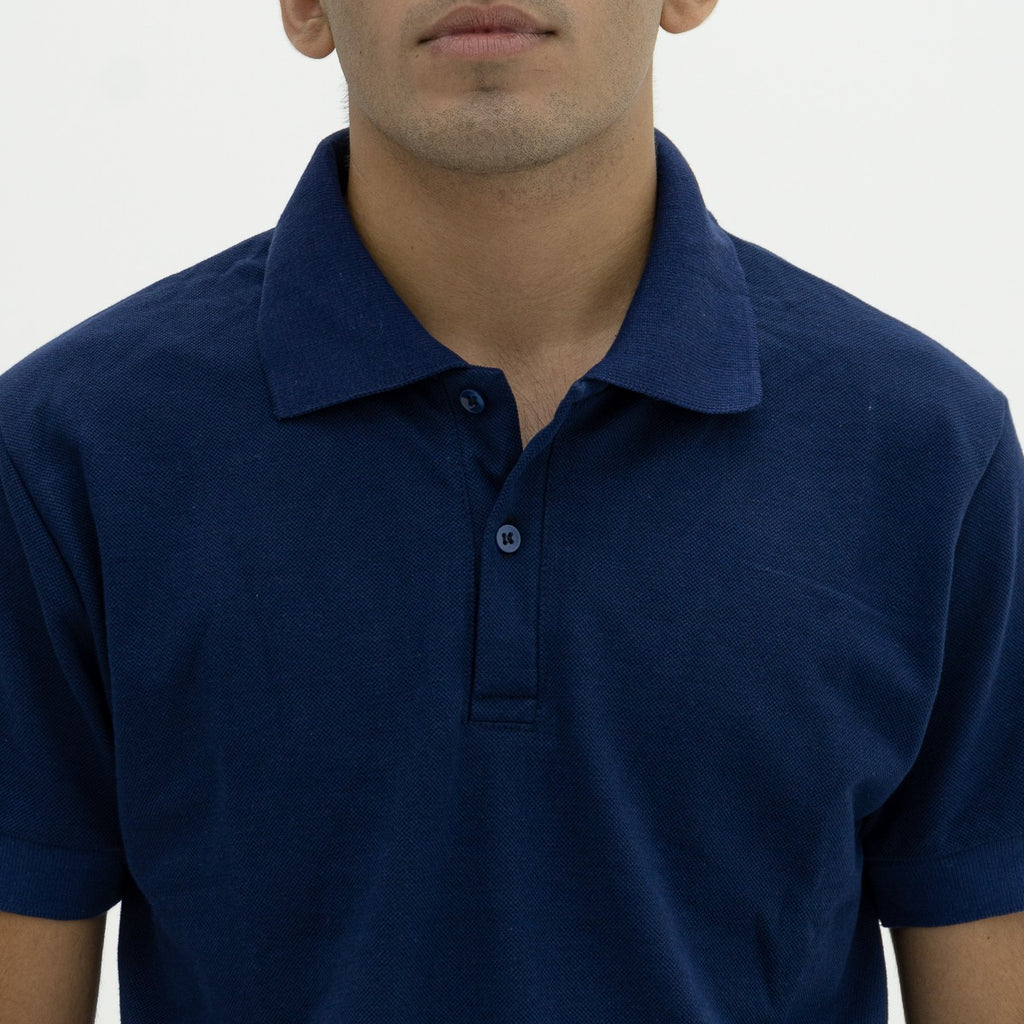 Chomba Pique Básica Azul Marino Pampero