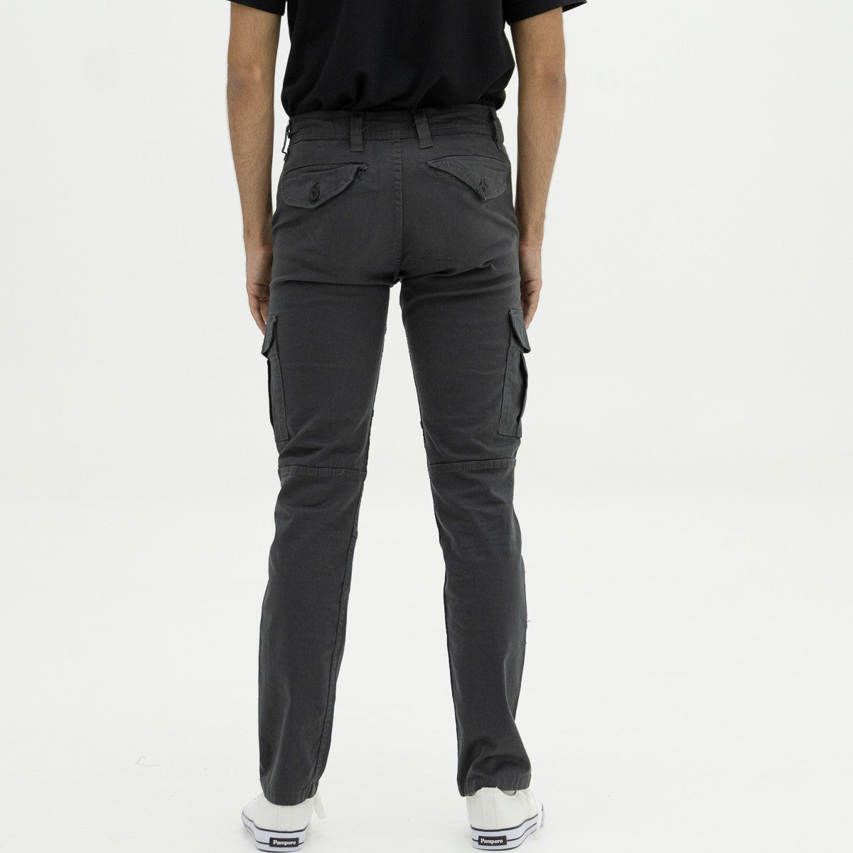 Pantalón Cargo Elastizado Gris