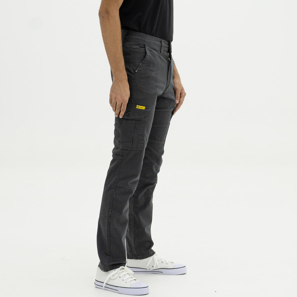 Pantalón Cargo Elastizado Gris