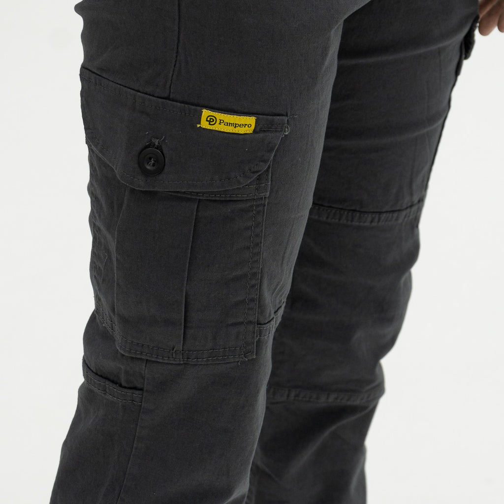 Pantalón Cargo Elastizado Gris