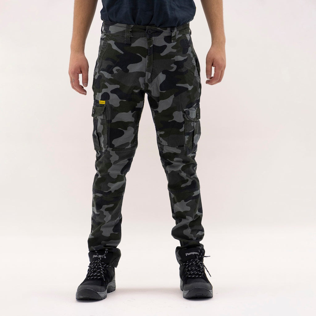Pantalón Cargo Elastizado Camuflado
