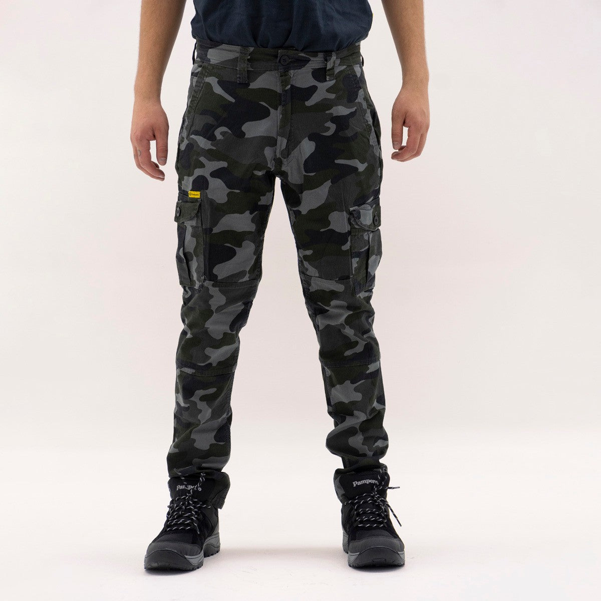 Pantalón Cargo Elastizado Camuflado