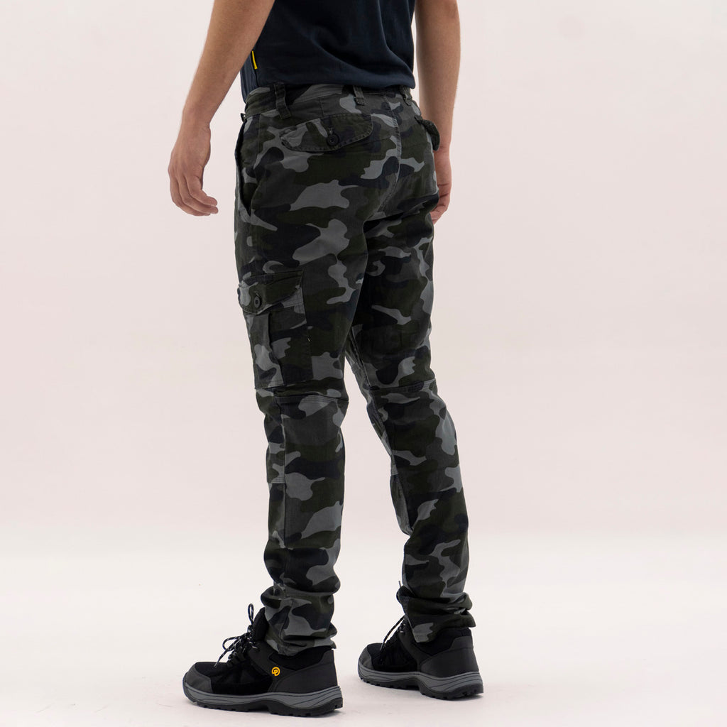 Pantalón Cargo Elastizado Camuflado