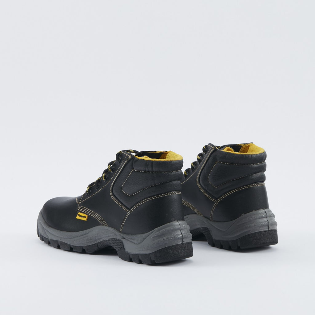 Botín De Seguridad Con Puntera Negro Pampero