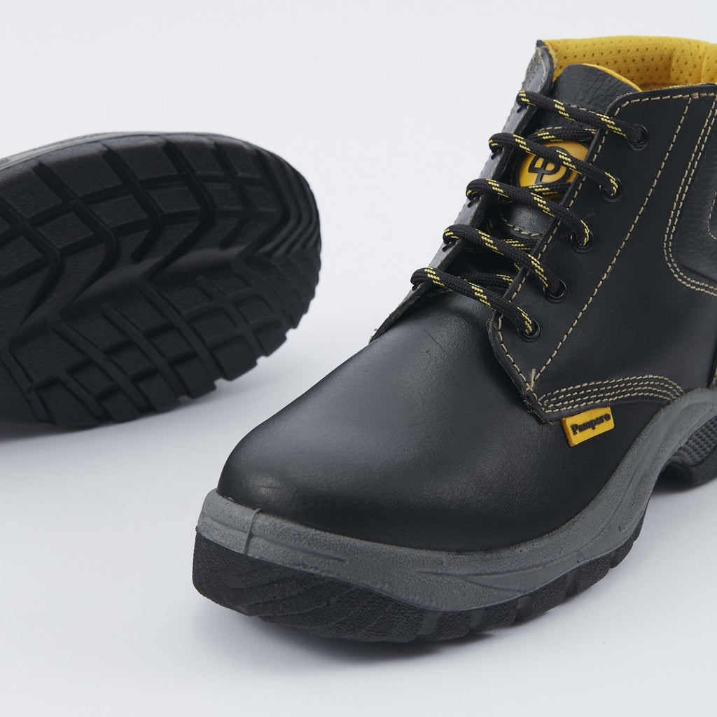 Botín De Seguridad Con Puntera Negro Pampero