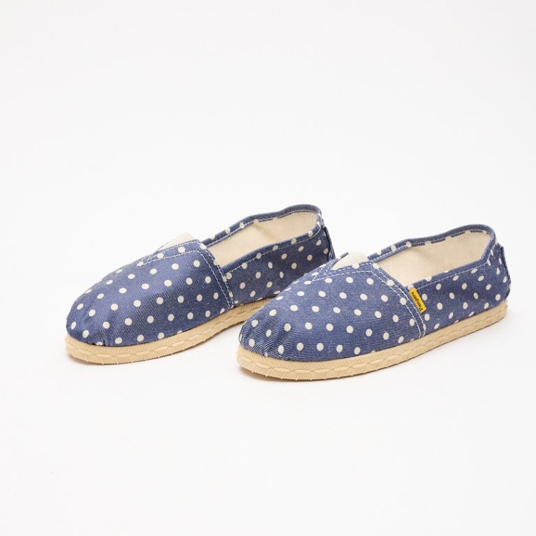 Alpargata Símil Yute Fantasía Azul Stone Wash Pampero