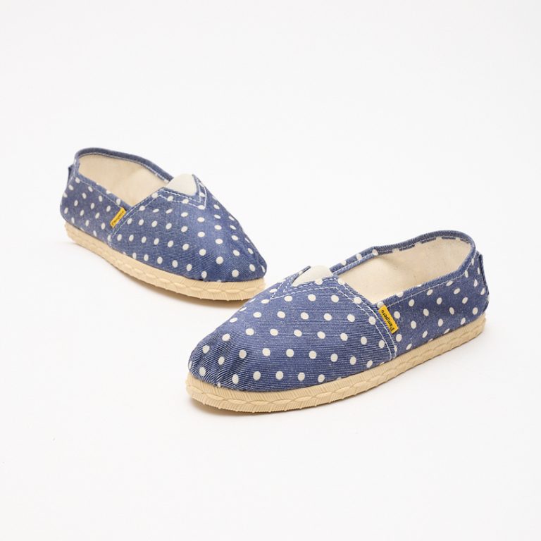 Alpargata Símil Yute Fantasía Azul Stone Wash Pampero