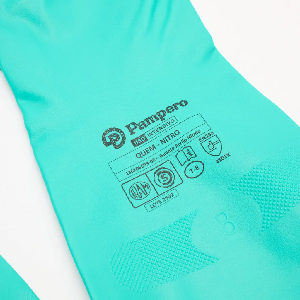 Guante Acrilo Nitrilo Flocado Quem Pampero