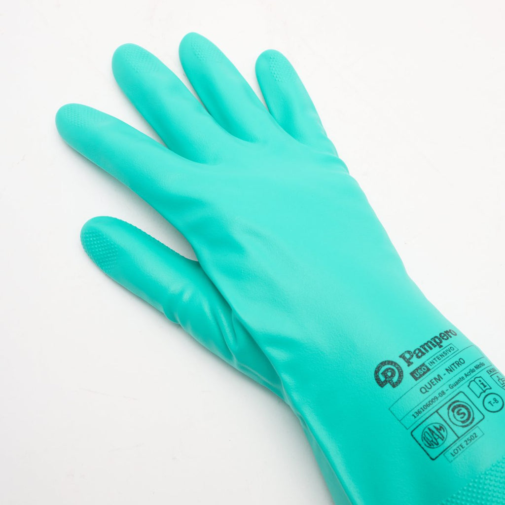 Guante Acrilo Nitrilo Flocado Quem Pampero